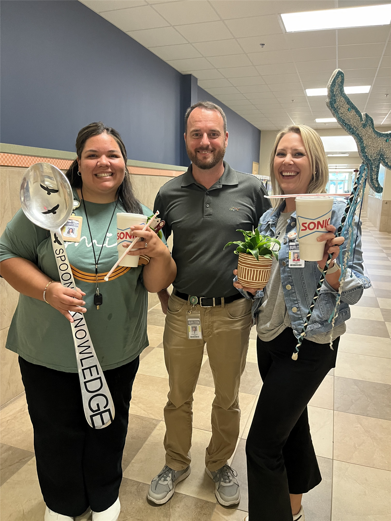  Photo of August 2024 Teacher & Staff Member of the Month.